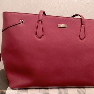 Kate Spade Large Side Knot Tote in Autumn Red (USED)